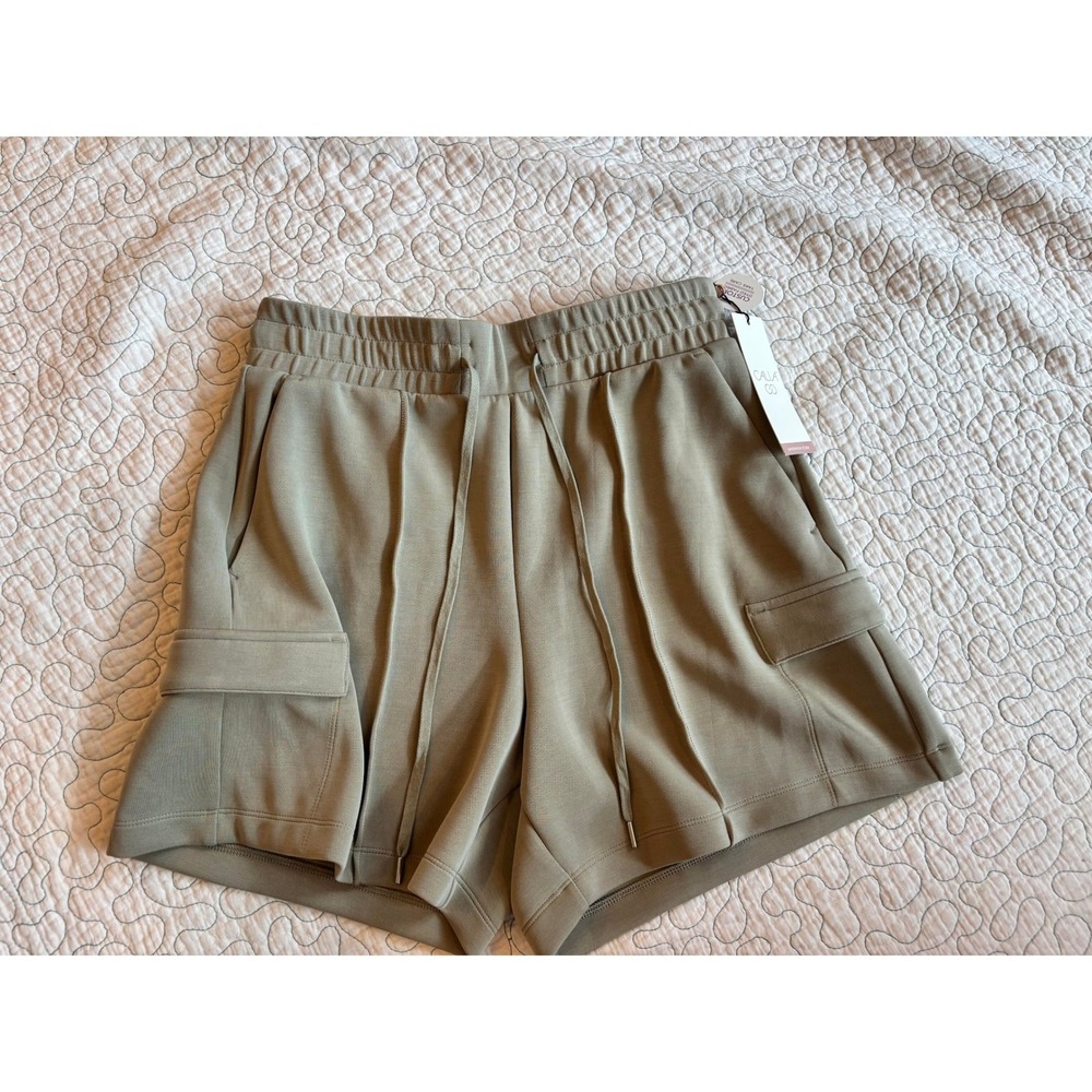 CALIA Sandwash Scuba High-Rise Shorts Relaxed Fit 5" Inseam Size Small